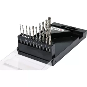   YATO YT-44888 Csigafúrószár készlet bit befogású 10 részes 1,5-6 mm HSS 6542
