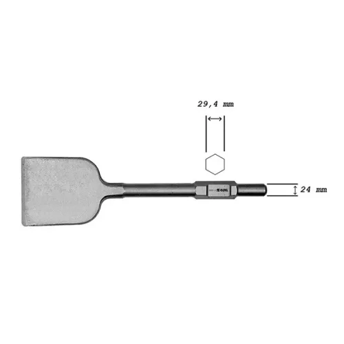 YATO YT-47372 Széles vésőszár 125 x 450 mm Hex befogás