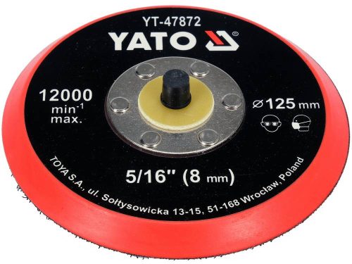 YATO YT-47872 Tépőzáras gumitányér 125 mm 5/16"