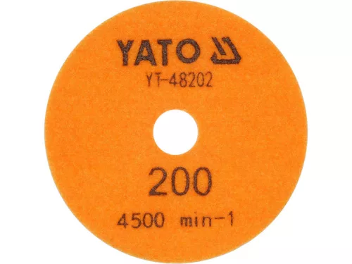 YATO YT-48202 Tépőzáras gyémánt csiszoló és polírozókorong 100 mm / P200 vizes/száraz