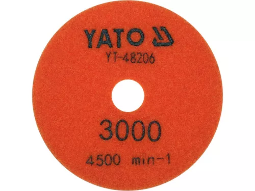 YATO YT-48206 Tépőzáras gyémánt csiszoló és polírozókorong 100 mm / P3000 vizes/száraz