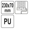 YATO YT-51962 Mintás festőhenger 230 x 70 mm