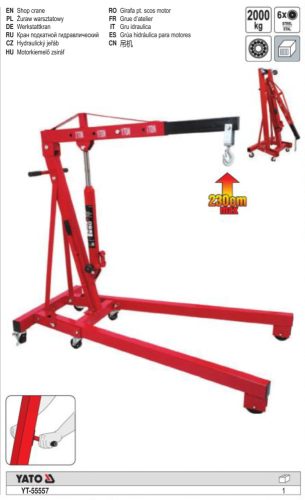 YATO YT-55557 Motorkiemelő zsiráf (műhelydaru) 2T