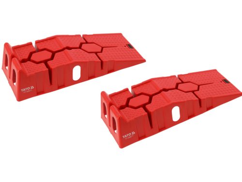 YATO YT-55671 Autórámpa készlet PP műanyag teherbírás 2 x 1,5T (3T) piros 2 db/csomag