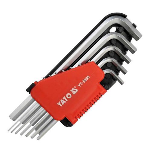 YATO YT-5835 Imbuszkulcs készlet 12 részes 1/16"-3/8" CrV