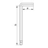 YATO YT-5837 Imbuszkulcs készlet 12 részes 1/16"-3/8" CrV