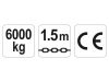 YATO YT-58967 Karos láncos emelő 6000 kg 1,5m