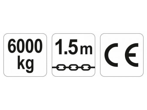 YATO YT-58967 Karos láncos emelő 6000 kg 1,5m