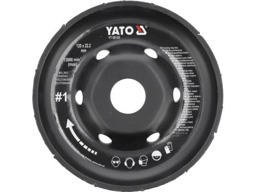 YATO YT-59155 Ráspolykorong durva #1 125 x 22,2 mm