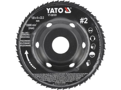 YATO YT-59181 Ráspolykorong közepes #2 120 x 22,2 mm