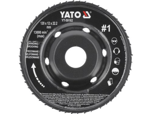 YATO YT-59182 Ráspolykorong durva #1 120 x 22,2 mm