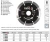 YATO YT-59962 Gyémánt vágókorong 125 x 2,0 x 10 x 22,2 mm szegmentált