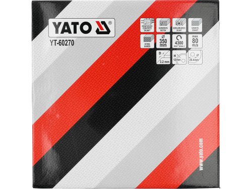 YATO YT-60270 Gyémánt vágótárcsa járdalapokhoz és betonhoz vágógépre 350 x 25,4 mm