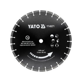   YATO YT-60271 Gyémánt vágótárcsa járdalapokhoz és betonhoz vágógépre 400 x 25,4 mm
