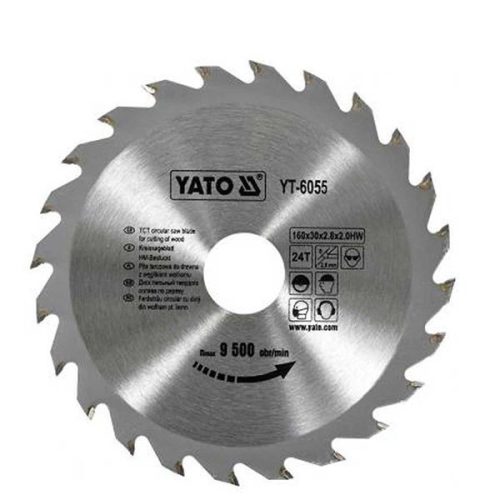 YATO YT-6055 Fűrésztárcsa fához 160 x 20 x 2,0 mm / 18T