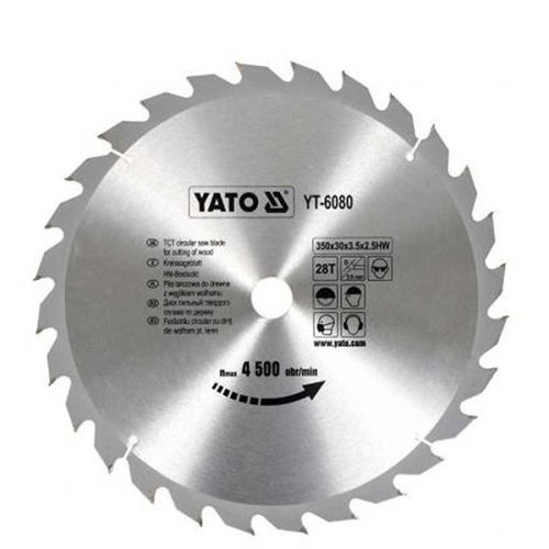 YATO YT-6080 Fűrésztárcsa fához 350 x 30 x 2,5 mm / 28T