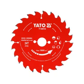   YATO YT-608730 Keményfém lapkás (TCT) fűrészlap fához, PTFE bevonattal, 140×20 mm, 24 fogú