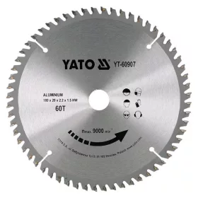  YATO YT-60907 Fűrésztárcsa alumíniumhoz 180 x 20 x 1,5 mm / 60T