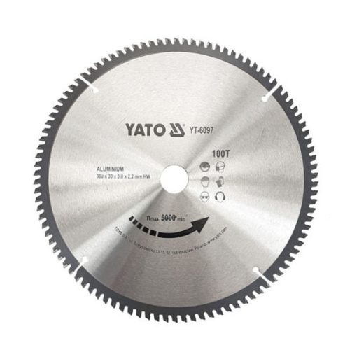 YATO YT-6097 Fűrésztárcsa alumíniumhoz 300 x 30 x 2,2 mm / 100T