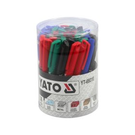   YATO YT-69310 36 db - os műszaki jelölőfilc készlet fekete - zöld - kék - piros