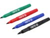 YATO YT-69310 36 db - os műszaki jelölőfilc készlet fekete - zöld - kék - piros