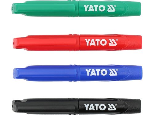 YATO YT-69311 72 db - os mini műszaki jelölőfilc készlet fekete - zöld - kék - piros