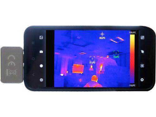 YATO YT-72931 Hőkamera USB-C 256X192 (512X384 SR mód) 25Hz + makro objektív