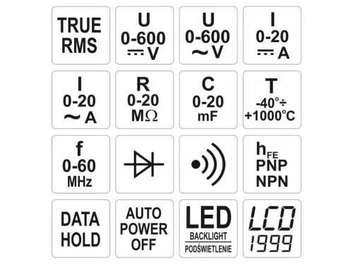 YATO YT-73083 Digitális multiméter