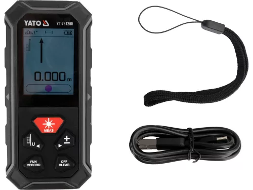 YATO YT-731250 Lézeres távolságmérő két irányú 2 x 100 m