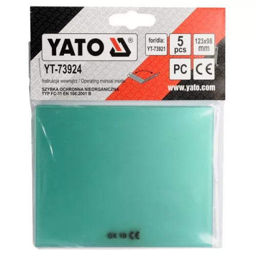 YATO YT-73924 Hegesztőüveg 123 x 98 mm (5 db/cs)
