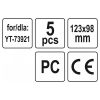 YATO YT-73924 Hegesztőüveg 123 x 98 mm (5 db/cs)