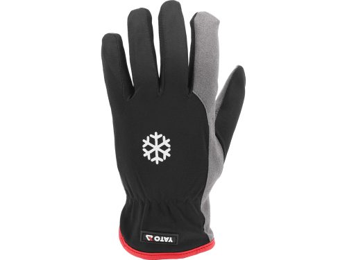 YATO YT-74682 Szintetikus bőr kesztyű, bélelt 8-as méret