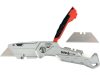 YATO YT-75203 Behajtható tarpézpengés kés övvágó / dobozbontó funkcióval +3 db pótpengével