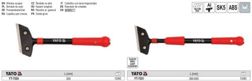 YATO YT-7551 Üvegkaparó teleszkópos nyéllel 390-600 mm