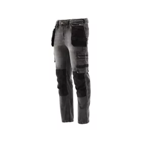   YATO YT-79065 Munkavédelmi farmer hosszúnadrág 2XL-es méret 17 zsebes szürke