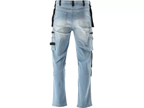 YATO YT-79070 Munkavédelmi farmer hosszúnadrág S-es méret 17 zsebes