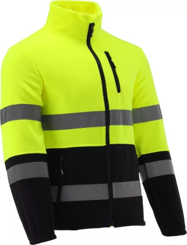 YATO YT-79389 Jól láthatsági magas nyakú polár pulóver ORIOLUS S. M