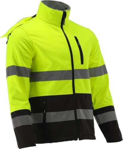 YATO YT-79395 Jól láthatsági magas nyakú szoftshell kabát ORIOLUS S. M