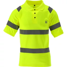   YATO YT-79411 Jól láthatsági rövid ujjú galléros gombos póló ORIOLUS S. M
