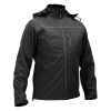 YATO YT-79550 Munkavédelmi softshell kabát kapucnival fekete S-es méret 3 zsebes