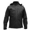 YATO YT-79550 Munkavédelmi softshell kabát kapucnival fekete S-es méret 3 zsebes