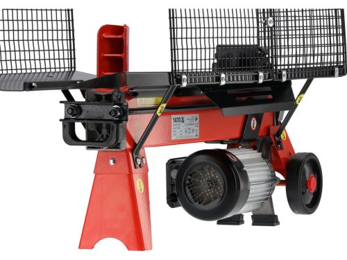 YATO YT-79950 Elektromos rönkhasító védőráccsal 5T max 520 mm rönkhossz