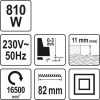 YATO YT-82141 Elektromos gyalu 82 mm 810 W