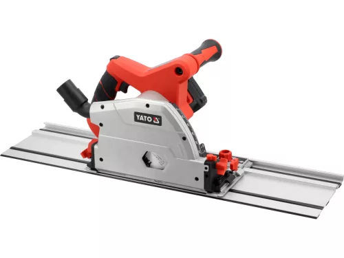 YATO YT-821701 Akkumulátoros merülőfűrész 18V 4Ah 140mm szénkefe nélküli motor + vezetősín (1db 4Ah akku +töltő)