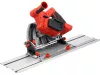 Yato YT-821702 Akkumulátoros merülőfűrész 140mm szénkefe nélküli motorral vezetősínnel, 2db szorítóval (akku és töltő nélékül)