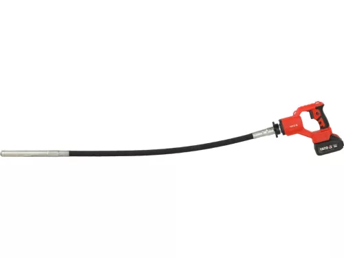 YATO YT-826023 Betontömörítő vibrátor 18V szénkefe nélküi motorral (1 x 4.0 Ah akku + töltő)