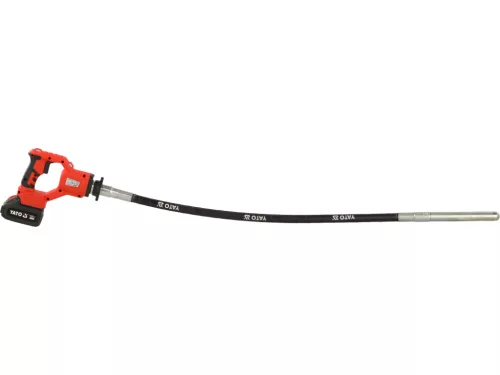 YATO YT-826023 Betontömörítő vibrátor 18V szénkefe nélküi motorral (1 x 4.0 Ah akku + töltő)
