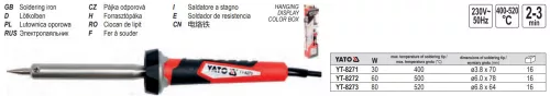 YATO YT-8271 Forrasztópáka 30W/400 C