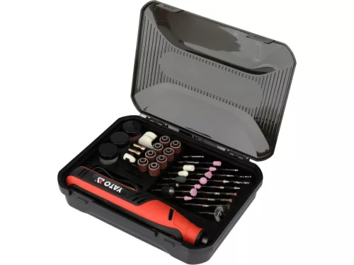YATO YT-82762 8 V-os akkumulátoros mini csiszoló tartozékokkal