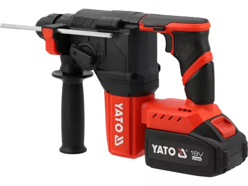 YATO YT-827721 Akkus fúrókalapács SDS+ BL motor 18V (töltő + 1x4Ah akku)